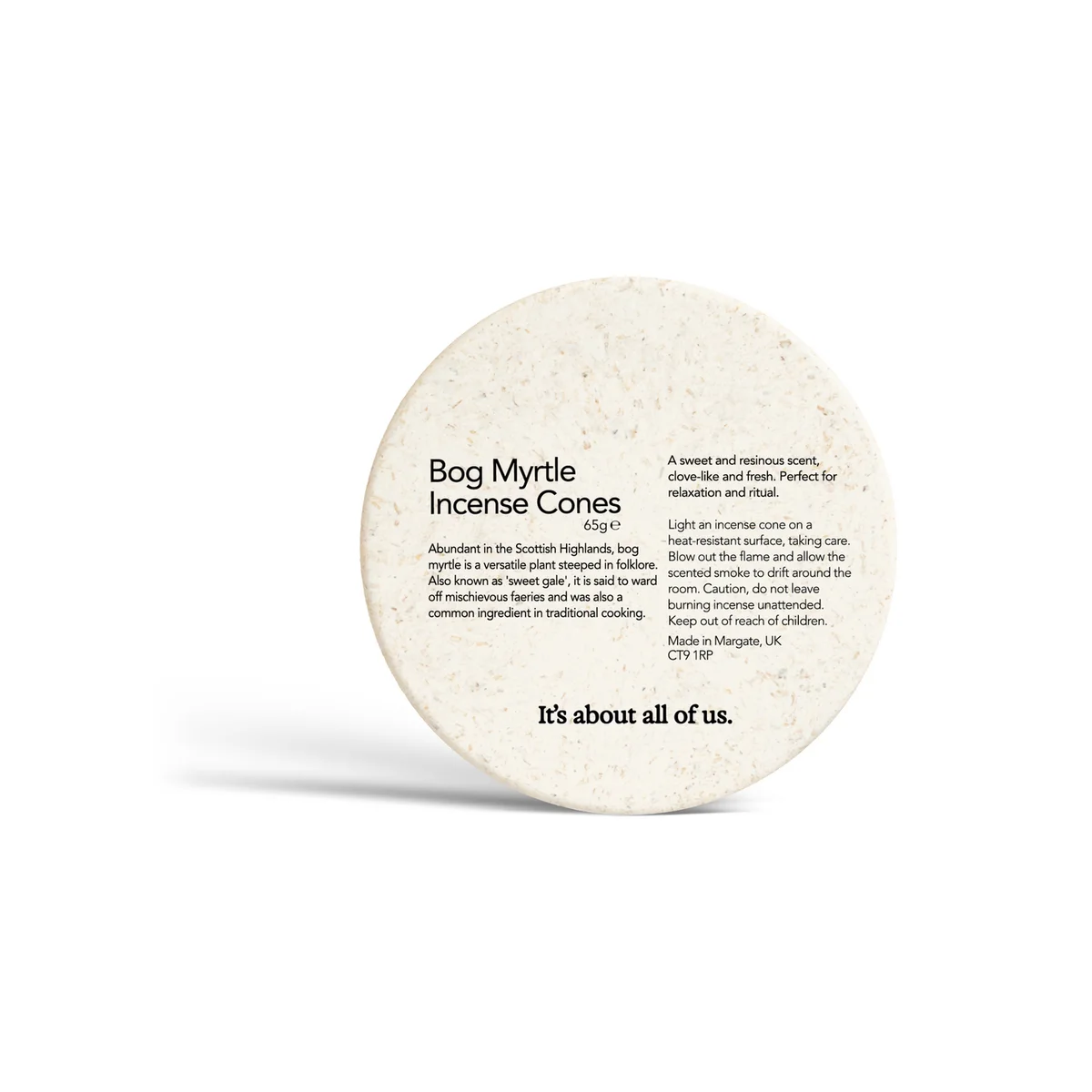 Haeckels Bog Myrtle Incense Cones